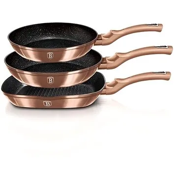 BerlingerHaus Pánev sada 3ks Copper Metallic Line BH-1279 (BH-1279)