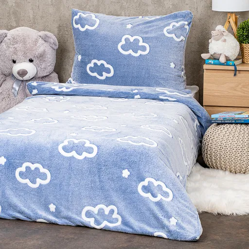 4Home Svítící povlečení mikroflanel Cloud, 140 x 200 cm, 70 x 90 cm