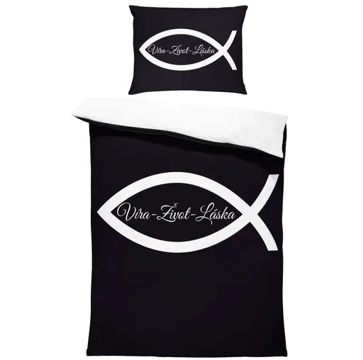 Povlečení Víra – láska – život (Rozměr : 1x150/200 + 1x60/50)