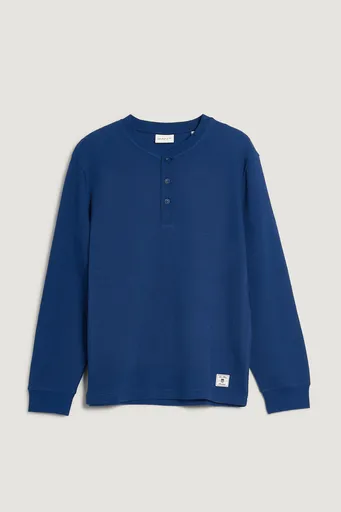 TRIČKO GANT WAFFLE LS HENLEY PERSIAN BLUE