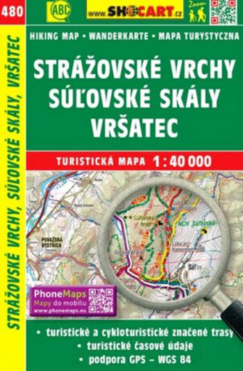 Stážovské vrchy, Súľovské skály, Vršatec 1:40 000