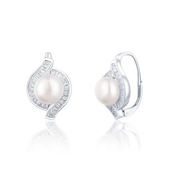 JwL Luxury Pearls Krásné stříbrné náušnice s pravými perlami JL0718