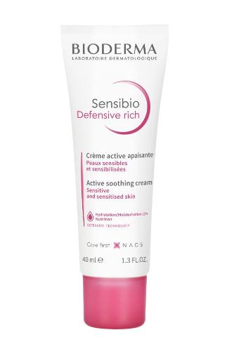 BIODERMA Sensibio Defensive rich aktivní zklidňujicí krém s výživnou texturou 40 ml