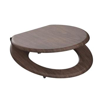 Eisl WC sedátko se zpomalovacím mechanismem SOFT-CLOSE DARK WOOD MDF 80193DARKWOOD