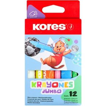 KORES KRAYONES JUMBO trojhranné 12 barev (33141)