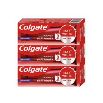 Colgate Max White Ultra Protect bělicí zubní pasta 3×50 ml