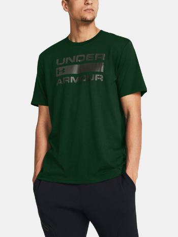 Under Armour UA Team Issue Wordmark SS Triko Zelená