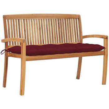 SHUMEE Stohovatelná lavice s poduškou 128,5 cm teak 3063303 (3063303)