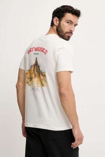 Bavlnené tričko Picture D&S Bardenas béžová farba, s potlačou, MTS1242