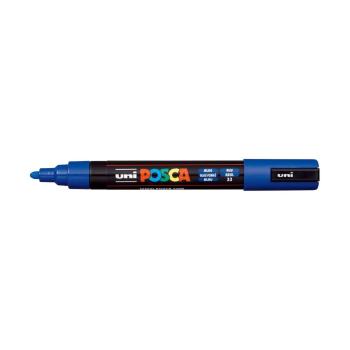 UNI Dekormarker, 1,8-2,5 mm, UNI &quot;Posca PC-5M&quot;, kék
