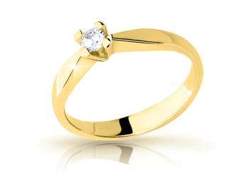 Cutie Jewellery Krásný prsten ze žlutého zlata se zirkonem Z6897-2100-10-X-1 52 mm