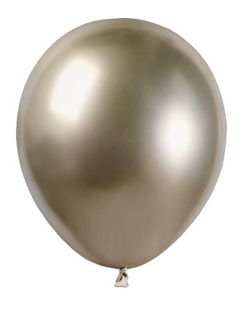 Svet balonku Balónek chromový - prosecco 13 cm 100 ks