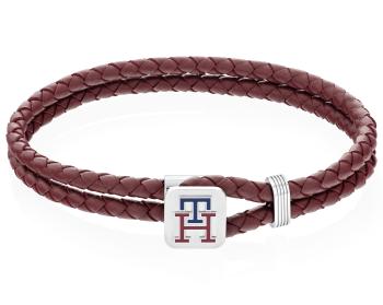 Tommy Hilfiger Slušivý kožený náramek Monogram 2790533