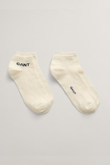 PONOŽKY GANT ANKLE SOCKS 2-PACK EGGSHELL