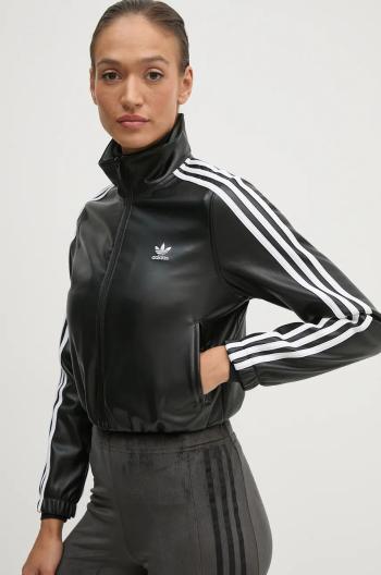 Bunda adidas Originals Firebird dámská, černá barva, přechodná, IY7273