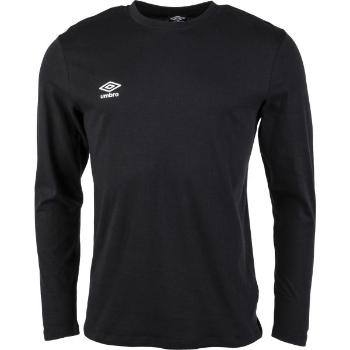 Umbro FW SMALL LOGO LS TEE Pánské triko, černá, velikost