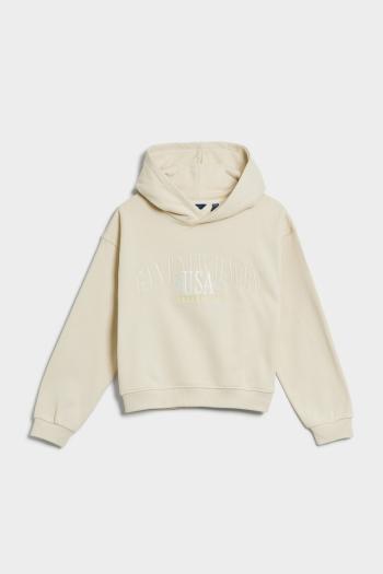 MIKINA GANT USA VOLUMINOUS HOODIE PUTTY