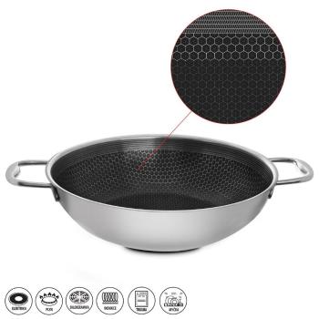 Pánev COOKCELL WOK nepř. povrch 3 vrstvá pr. 28cm - ORION