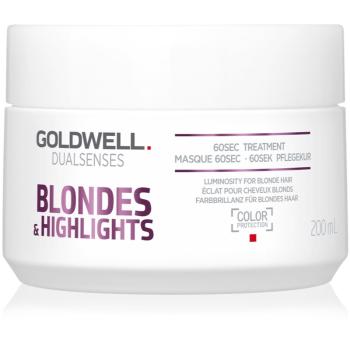 Goldwell Dualsenses Blondes & Highlights regenerační maska neutralizující žluté tóny 200 ml