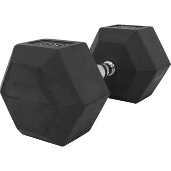 Gorilla Sports Hexagon jednoruční činka pogumovaná, 35 kg 76738