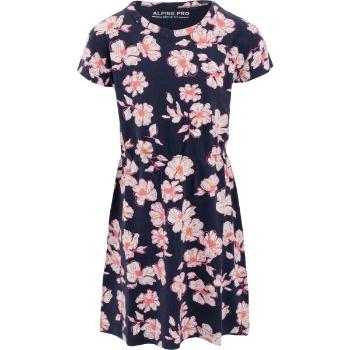 ALPINE PRO ELEWO Lány ruha, sötétkék, méret 104-110