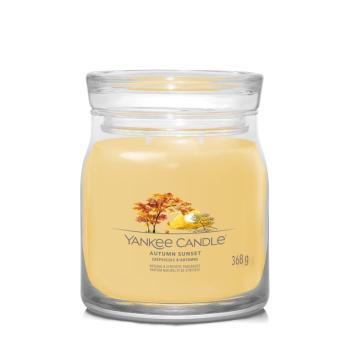 Yankee Candle Aromatická svíčka Signature sklo střední Autumn Sunset 368 g