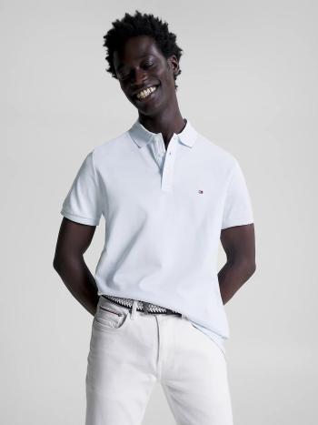 Tommy Hilfiger pánské světle modré polo Oxford - S (C1O)