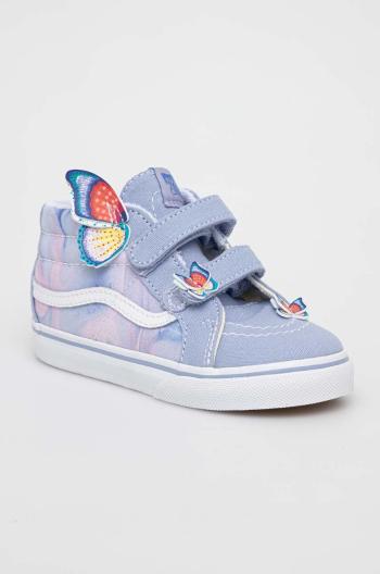 Dětské tenisky Vans SK8-Mid Reissue Butterfly tyrkysová barva, VN000D0QPRP1