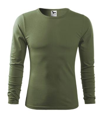 MALFINI Pánské tričko s dlouhým rukávem Fit-T Long Sleeve - Khaki | M