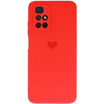 Vennus Valentýnské pouzdro Heart pro Xiaomi Redmi 10 - červené (TT4389)