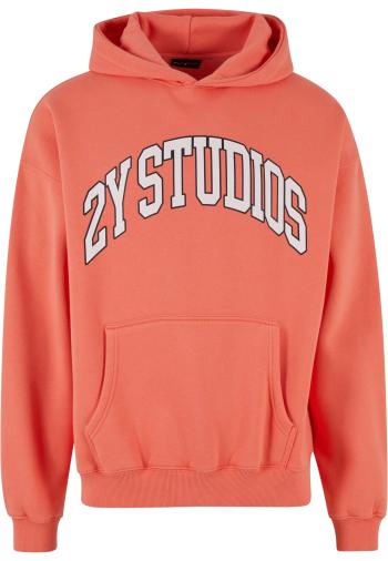 2Y Studios Tréning póló 'Globus'  lazac / fekete / fehér