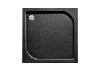 BESCO - OSKAR STONE EFFECT štvorcová sprchová vanička - Rozmer A - 80 cm, Rozmer B - 80 cm, Rozmer C - 16 cm OLBVANACOSK80S