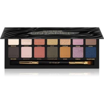 Sigma Beauty Untamed Eyeshadow Palette paleta očních stínů se zrcátkem a aplikátorem 19.32 g