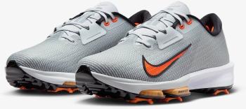 Nike Infinity Tour 2 Unisex Pure Platinum/White/Safety Orange 44,5 Pánské golfové boty