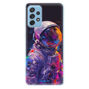 Odolné silikonové pouzdro iSaprio - Neon Astronaut - Samsung Galaxy A72