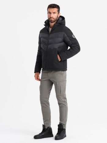 Ombre Clothing Bunda Černá