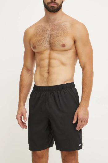 Plavkové šortky adidas Performance Solid CLX pánské, černá barva, hladké, IA5379