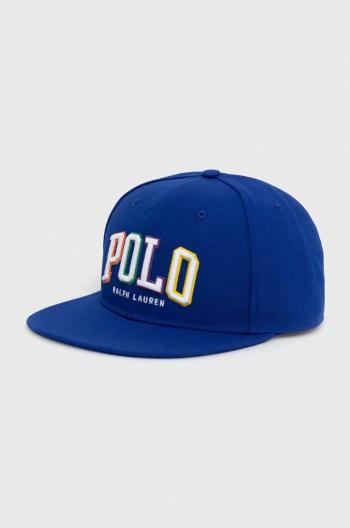 Kšiltovka Polo Ralph Lauren tmavomodrá barva, s aplikací