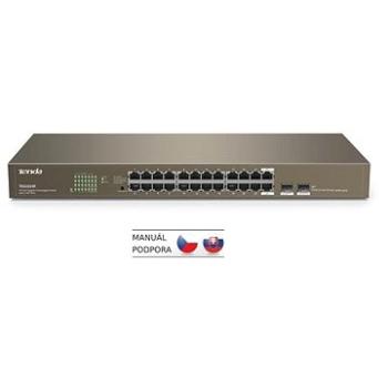 Tenda TEG1024F Gigabit Fanless Rackmount Switch + SFP (TEG1024F)