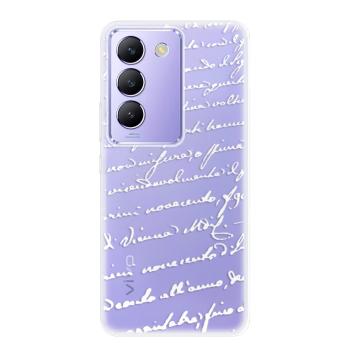 Odolné silikonové pouzdro iSaprio - Handwriting 01 - white - Vivo V40 SE 4G/5G