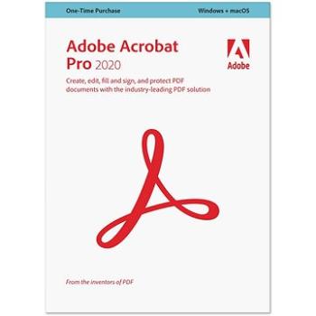 Adobe Acrobat Pro 2020, Win/Mac, EN (elektronická licence) (65324379AD01A00)