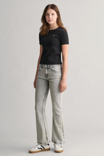 DŽÍNY GANT BOOTCUT JEANS GREY WORN IN