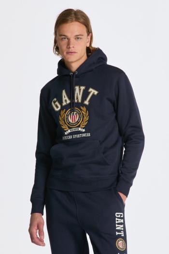 MIKINA GANT CREST SWEAT HOODIE EVENING BLUE