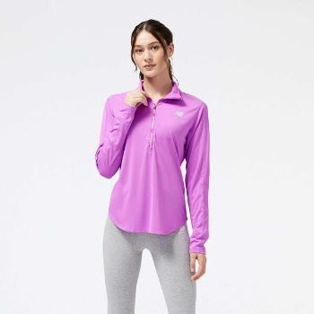 New Balance ACCELERATE HALF-ZIP Dámská mikina, fialová, velikost