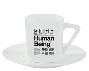 Espresso hrnek s podšálkem 100ml Human Being