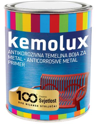 KEMOLUX - Základná farba na kov 0,2 l cervena