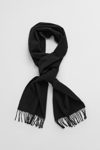ŠÁLA GANT UNISEX. WOOL SCARF BLACK