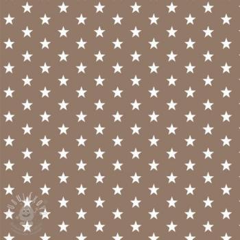 Pamutvászon Petit stars taupe