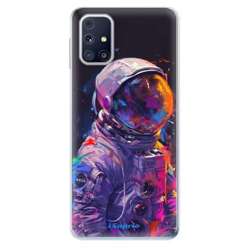 Odolné silikonové pouzdro iSaprio - Neon Astronaut - Samsung Galaxy M31s