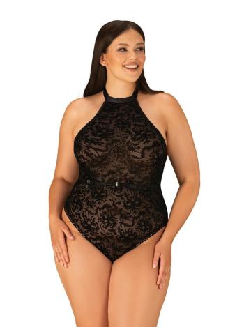 Smyslné body Softily teddy 2XL/3XL - Obsessive 2XL/3XL Černá